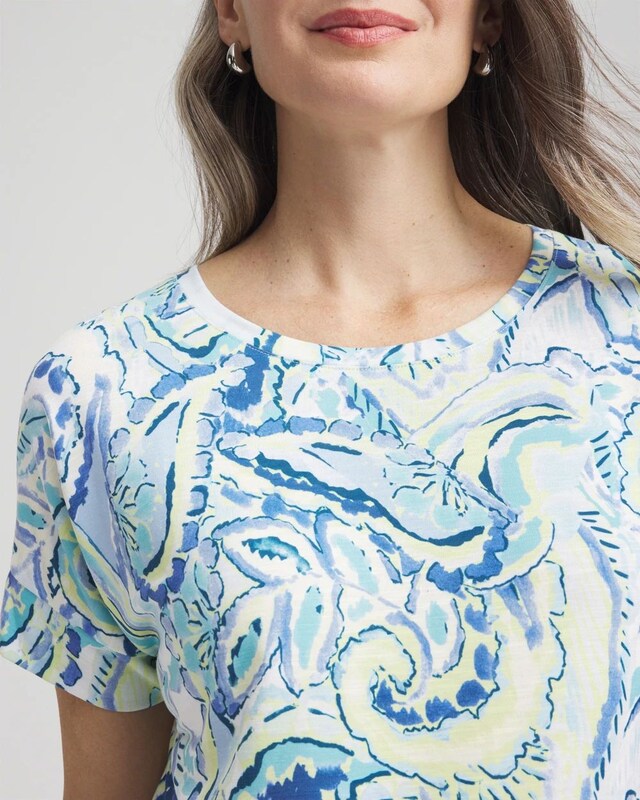 Zenergy Paisley Drop Shoulder Tee - image 4